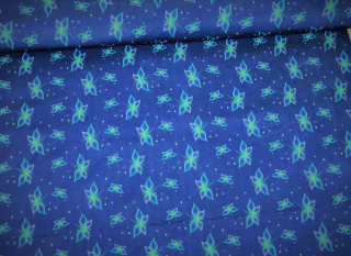 Zimní softshell neonoví motýlci modří